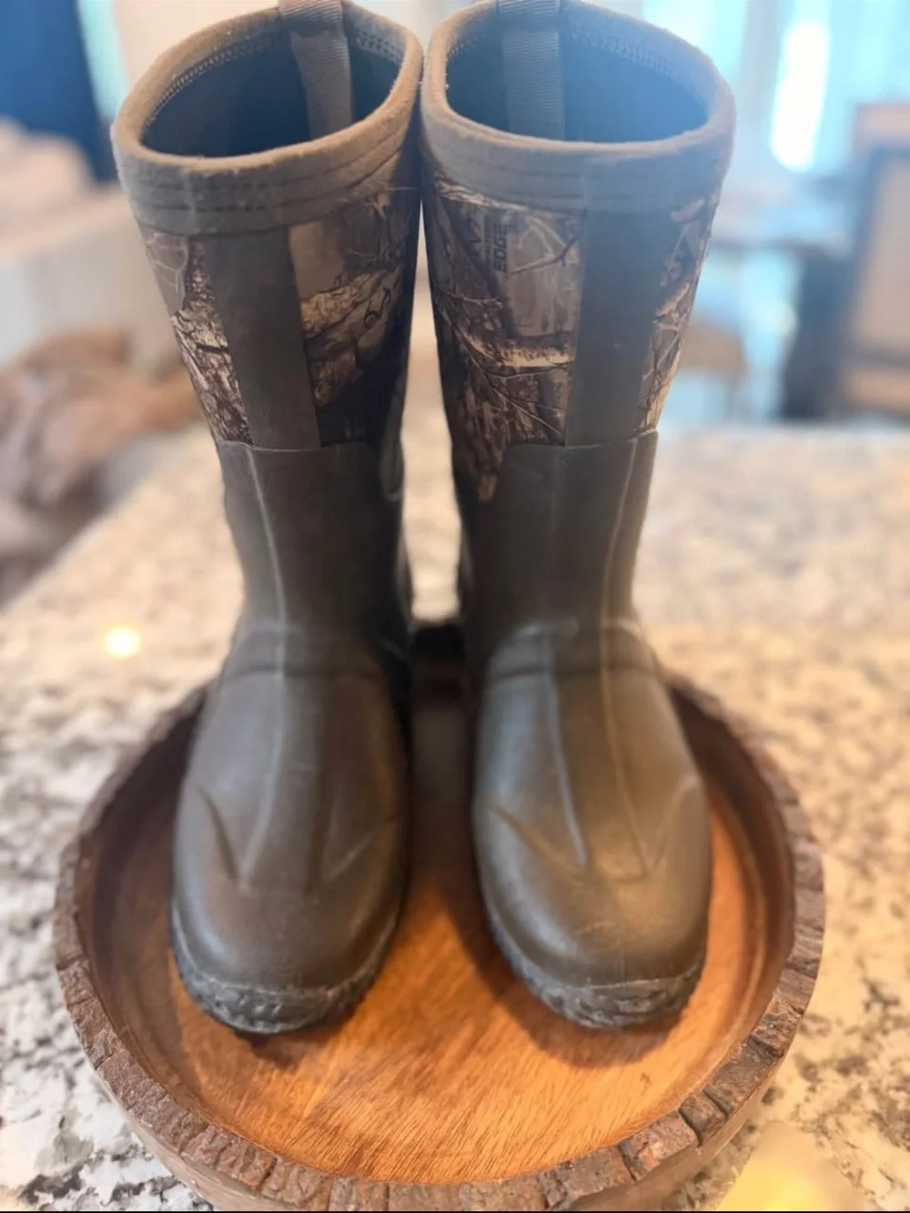 Ducks Unlimited Kids' Waterproof Camo Rain & Snow Boots - Brown/Camo